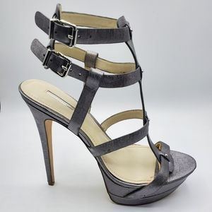 BCBG Sandals Size 10 (Gunmetal) Pewter